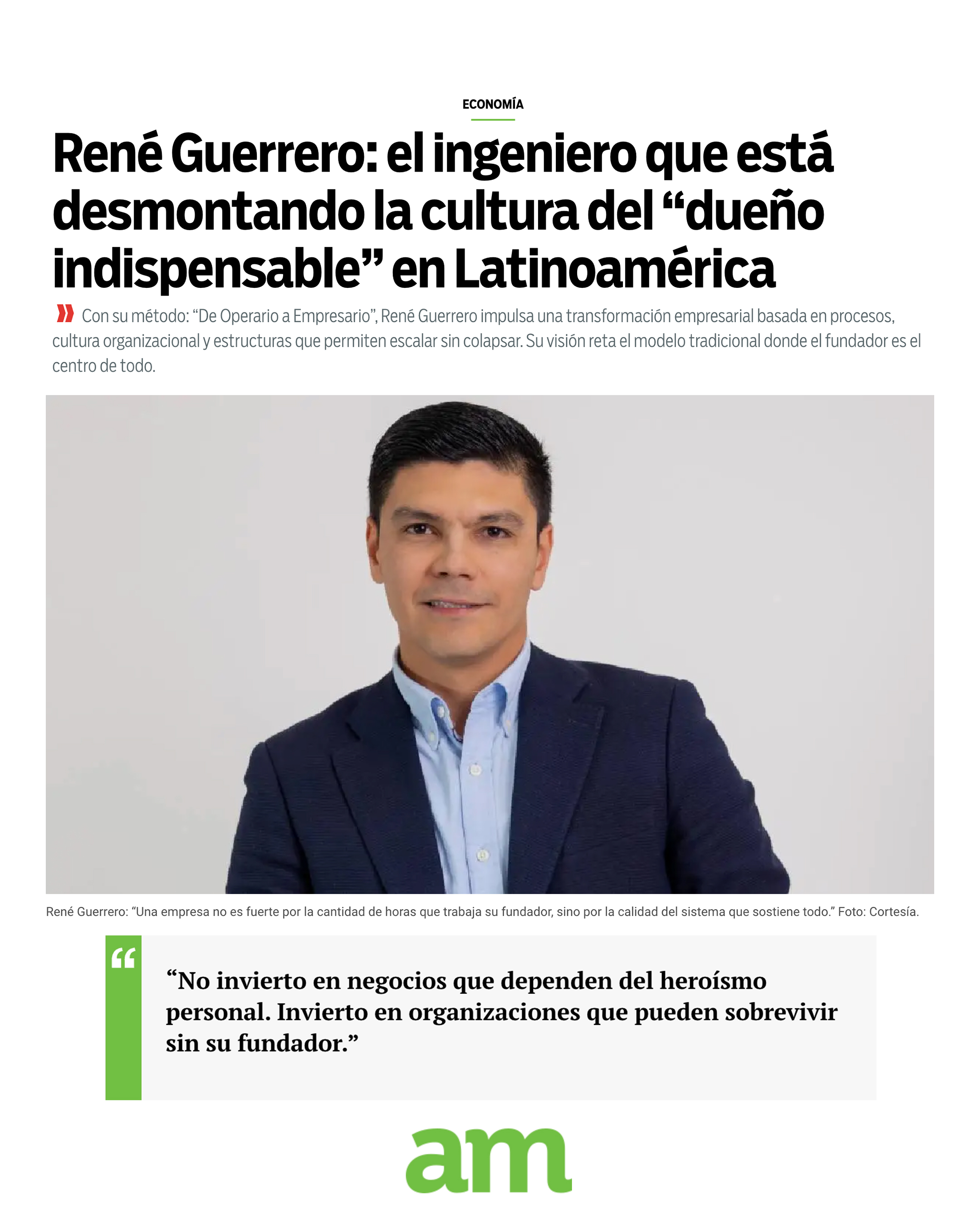 Artículo AM René Guerrero